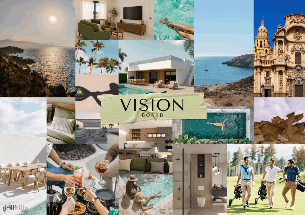 GolfVilla Murcia Vision Board